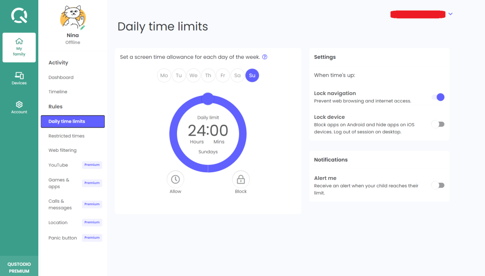 Qustodio Screenshot 1 - Best pictures of the game for Windows PC and other consoles at games2k22.com